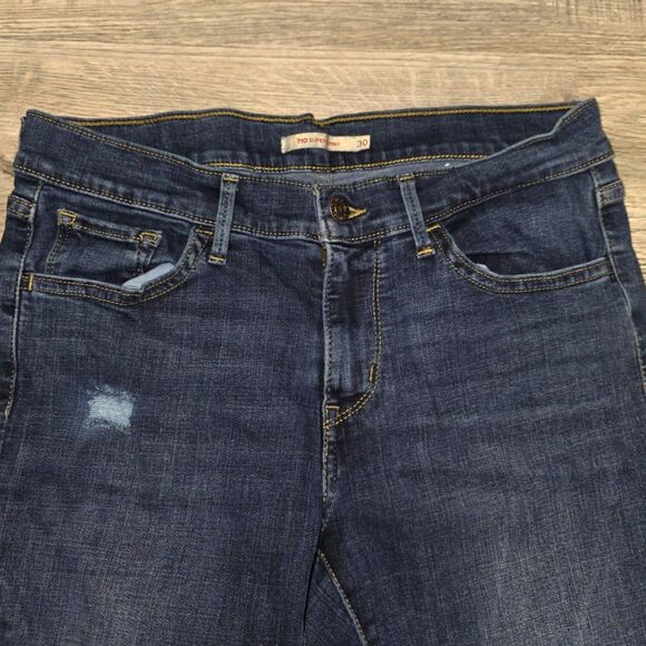 Levi's 710 Super Skinny Stretch Jeans Size 30 - Picture 2 of 6